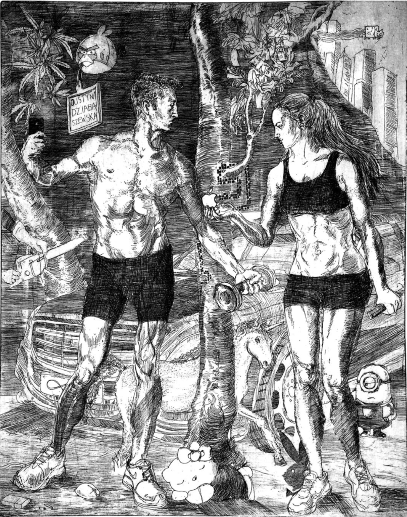 After Dürer: Adam and Eve